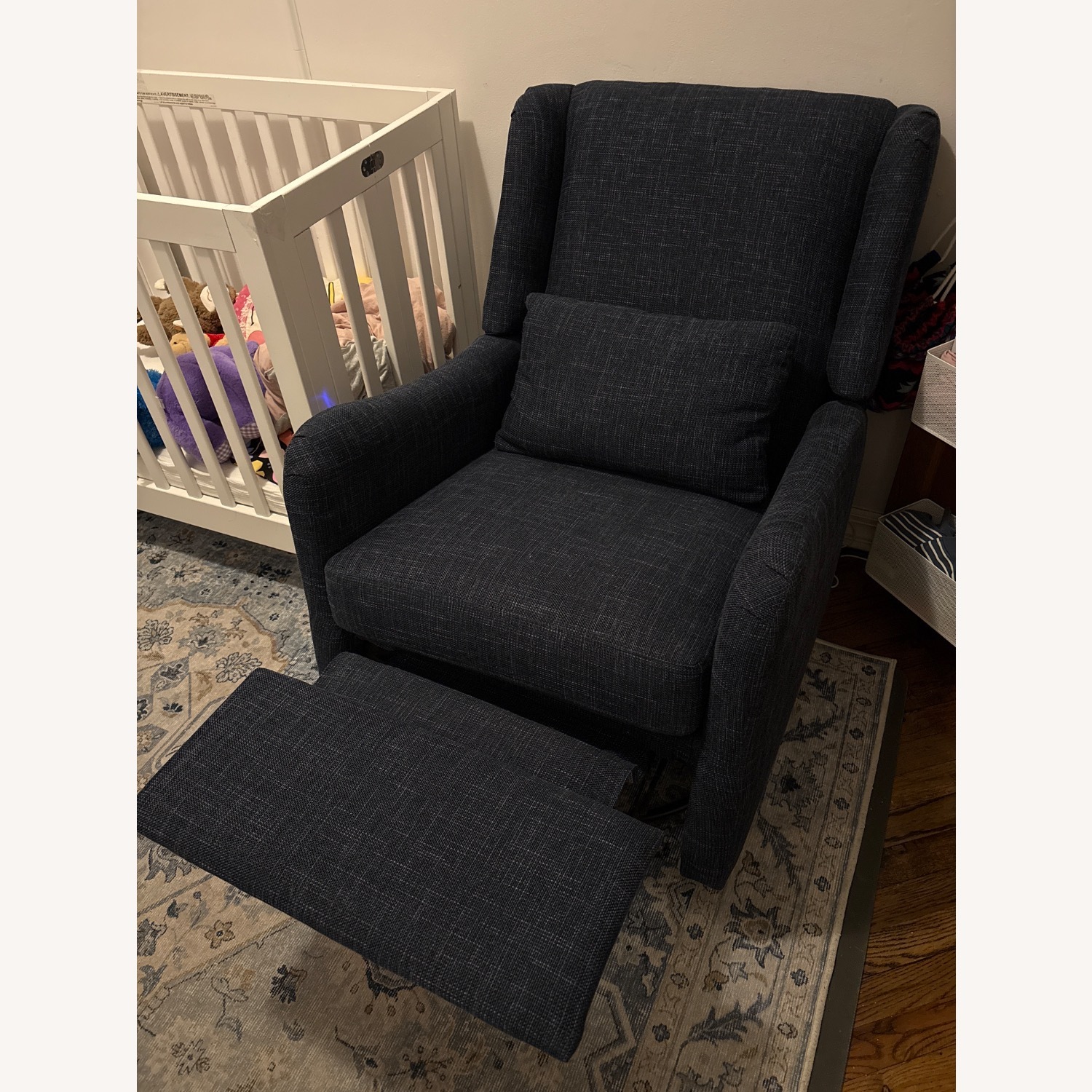 Pottery Barn Merced Power Recliner in Navy - image-4