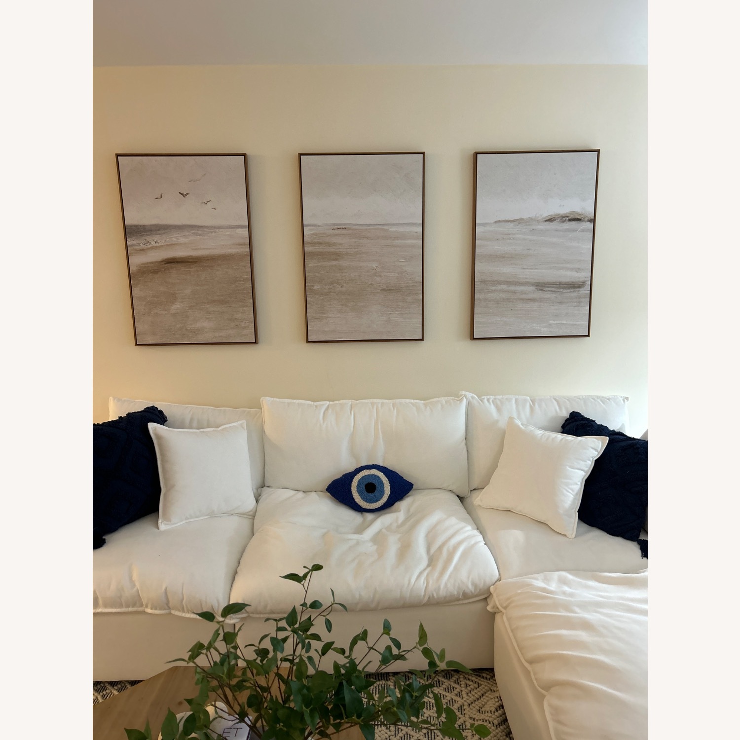 Framed Wall Art - Set of 3 Beachside Landscape - image-4