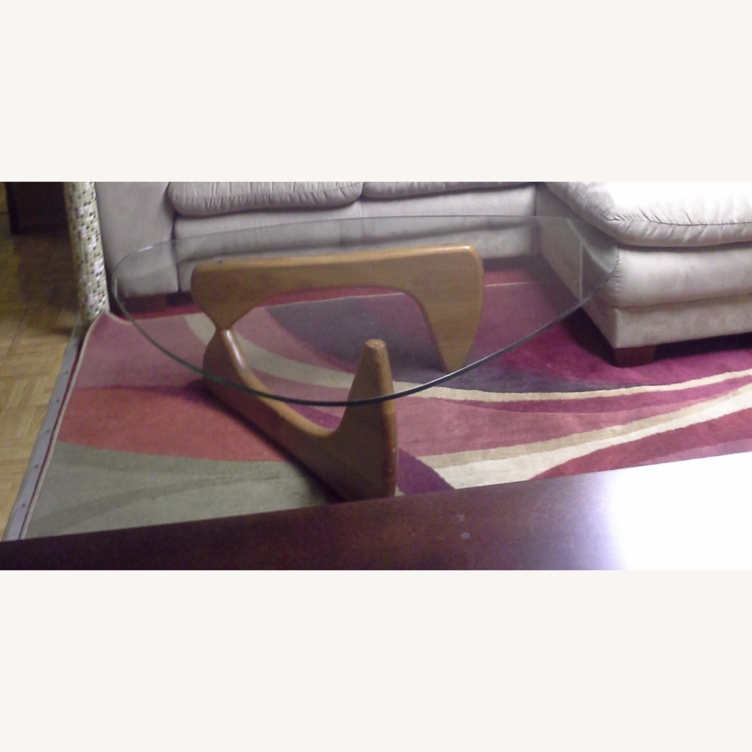 Triangle Base Coffee Table - image-1