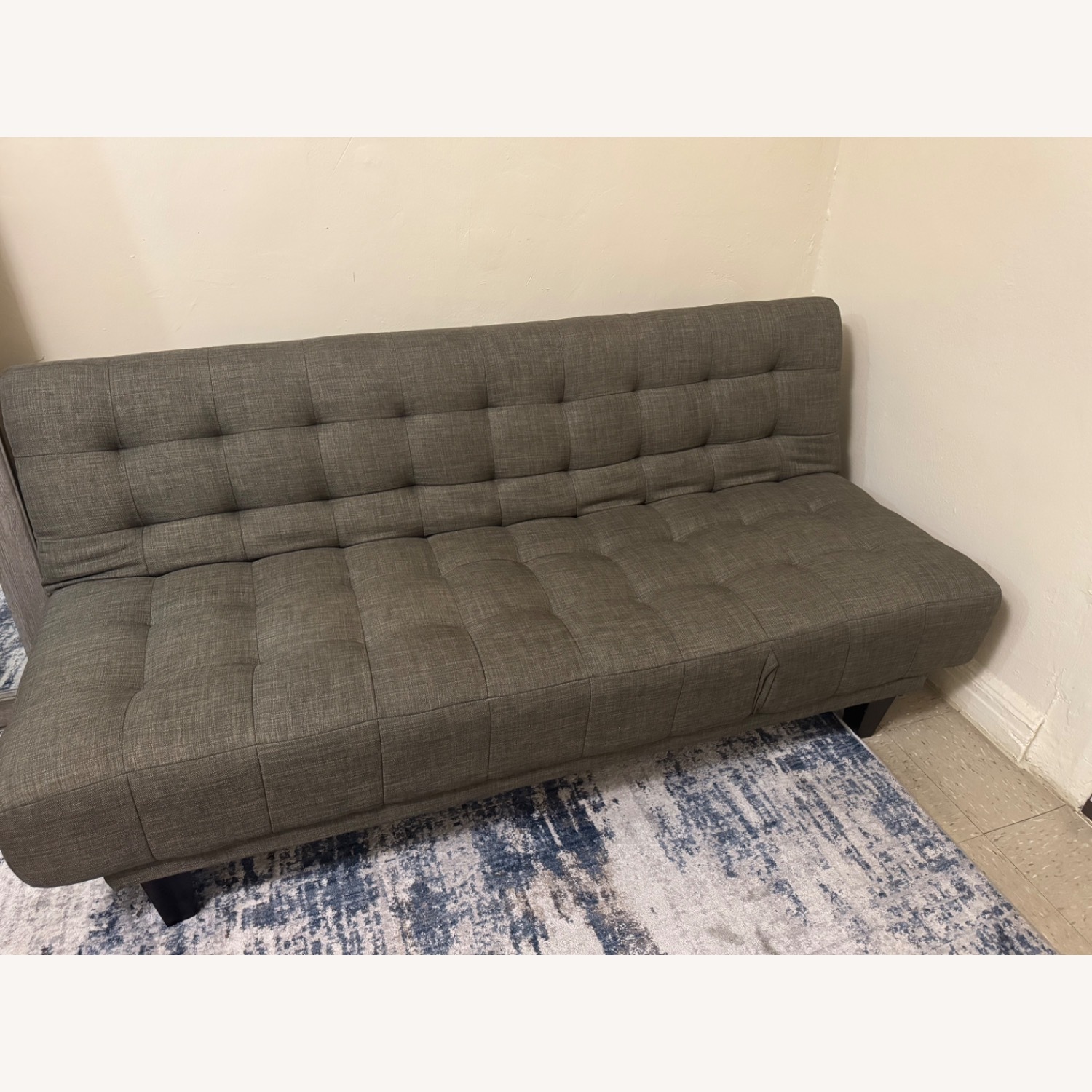 Bob's Discount Furniture Dark Gray Futon - image-1