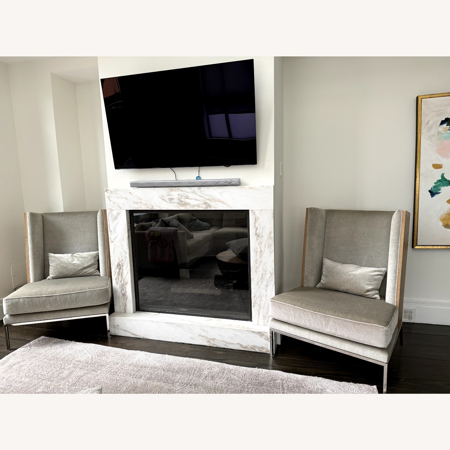 Oly Studio James Light Gray Accent Chairs - image-2