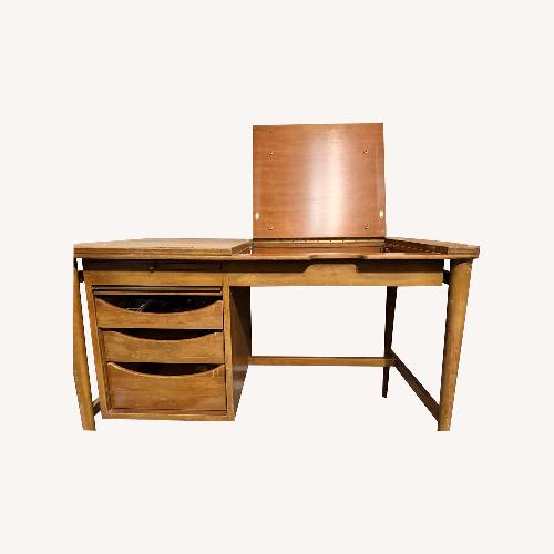 Used John Widdicomb Light Brown Desk for sale on AptDeco