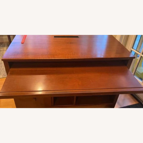 Used Ethan Allen Natural Solid Wood Desk for sale on AptDeco