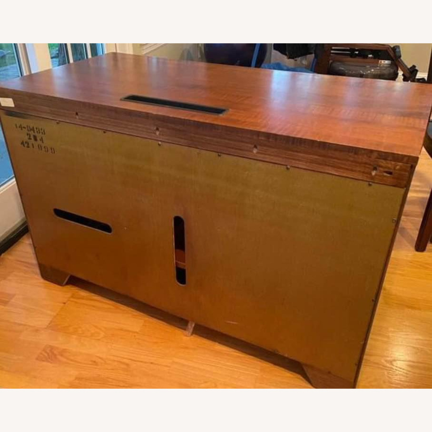 Ethan Allen Natural Solid Wood Desk - image-3