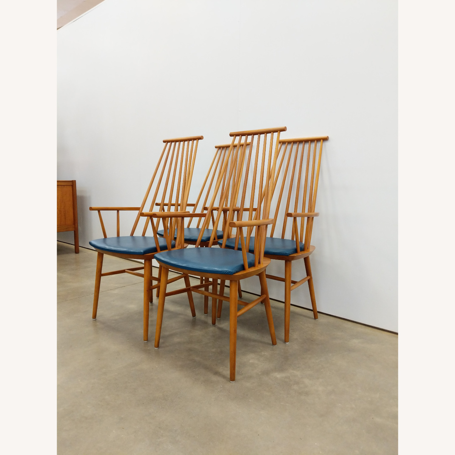 Set of 4 Vintage Danish Modern Armchairs - image-5
