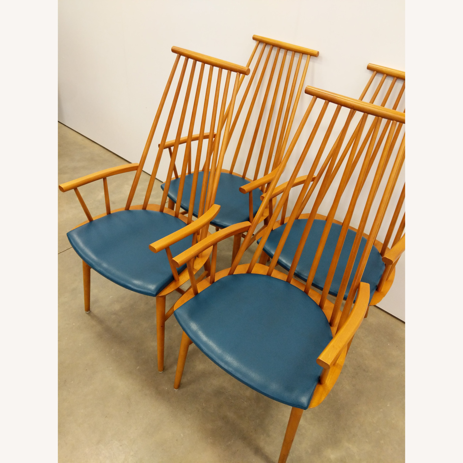Set of 4 Vintage Danish Modern Armchairs - image-6
