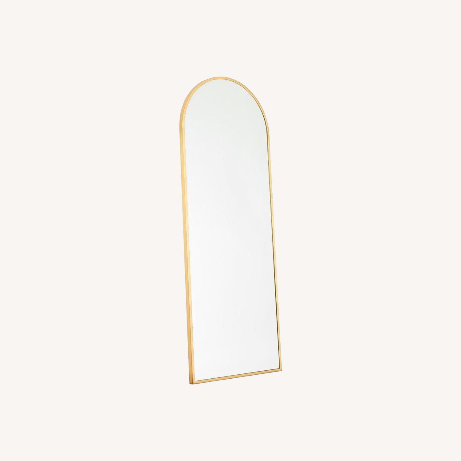 West Elm Metal Frame Arched Floor Mirror - image-0