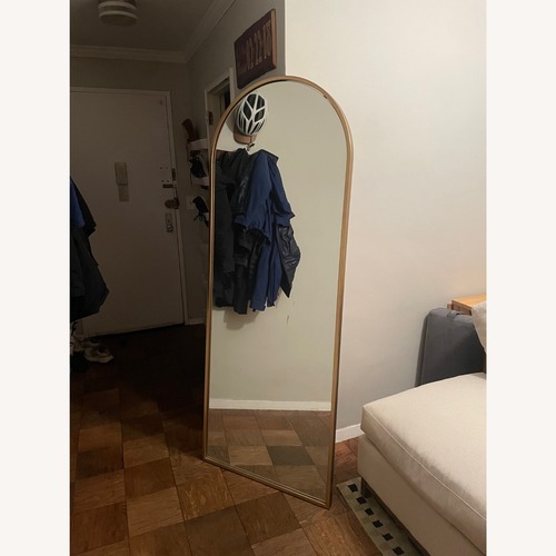 Used West Elm Metal Frame Arched Floor Mirror for sale on AptDeco