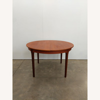 Vintage Mid Century Modern Teak Dining Table