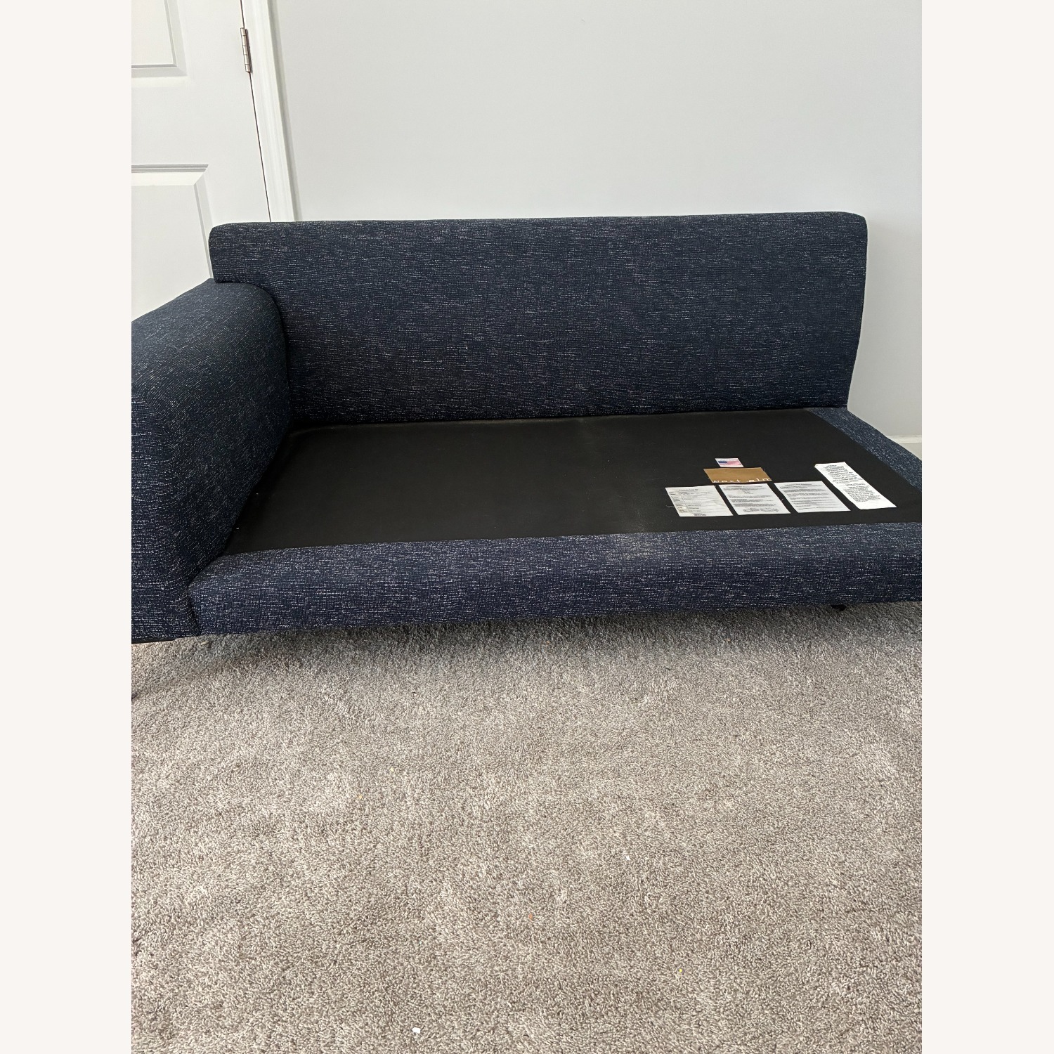 West Elm Harper Midnight Deco Weave Sectional Sofa - image-5