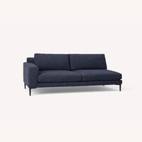 West Elm Harper Midnight Deco Weave Sectional Sofa