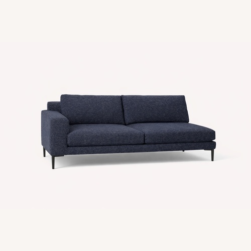 Used West Elm Harper Midnight Deco Weave Sectional Sofa for sale on AptDeco