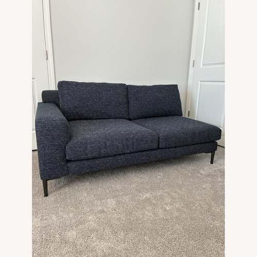 Used West Elm Harper Midnight Deco Weave Sectional Sofa for sale on AptDeco