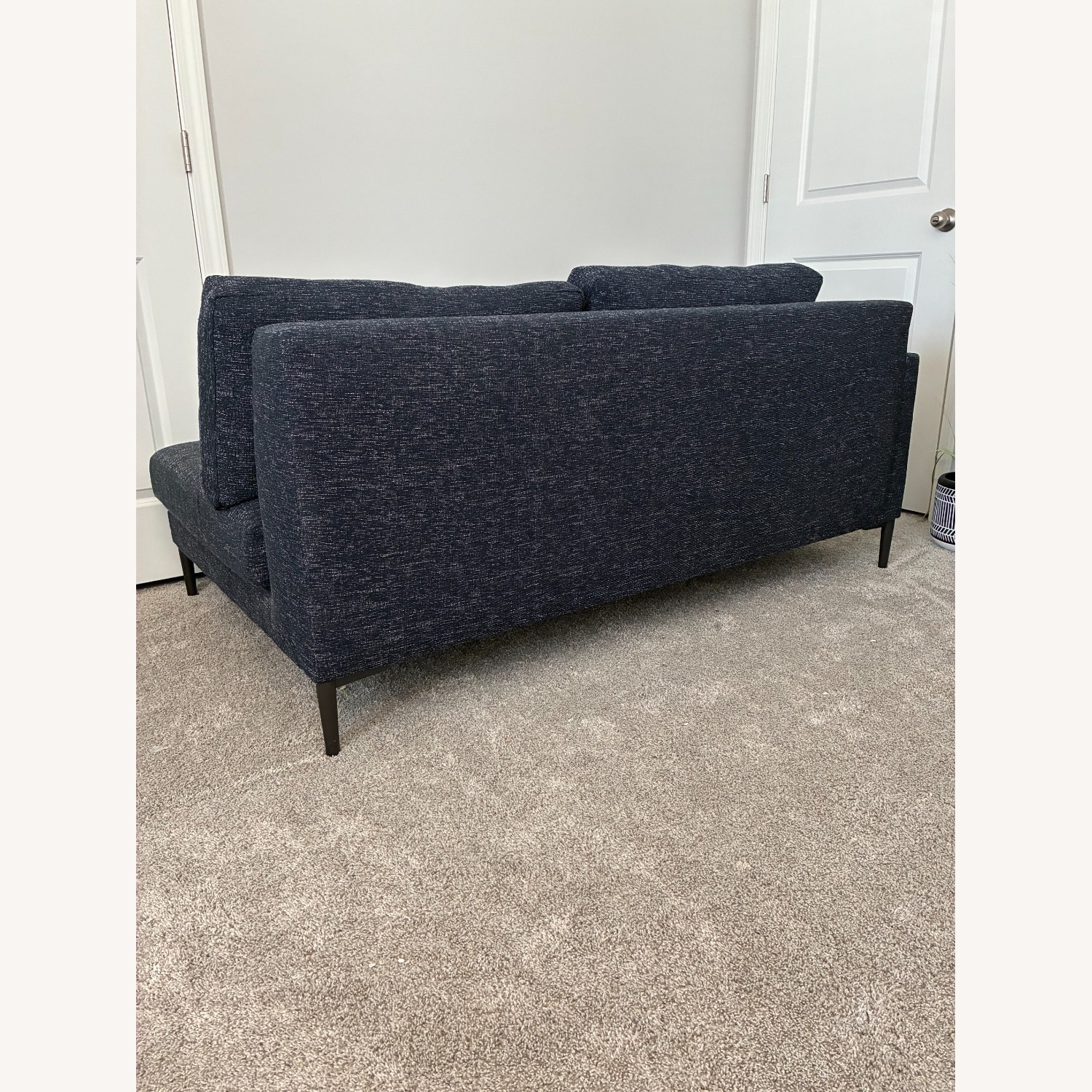 West Elm Harper Midnight Deco Weave Sectional Sofa - image-4