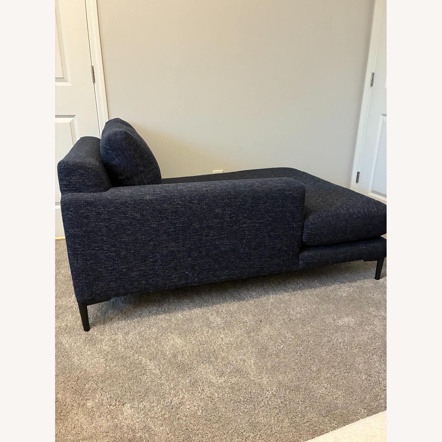 West Elm Harper Blue Fabric 2 Piece Sectional - image-10