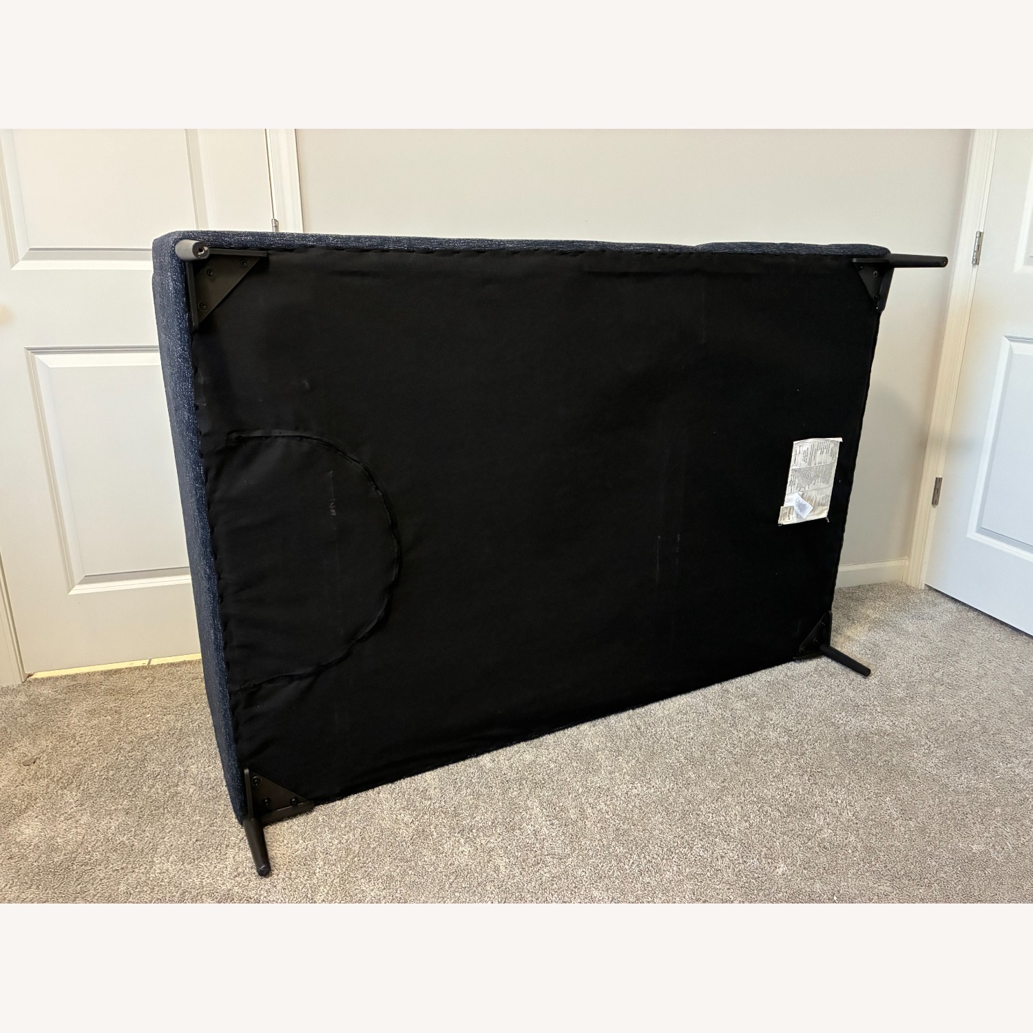 West Elm Harper Blue Fabric 2 Piece Sectional - image-11