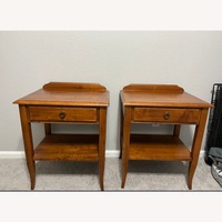 Ethan Allen Natural Wood Nightstands