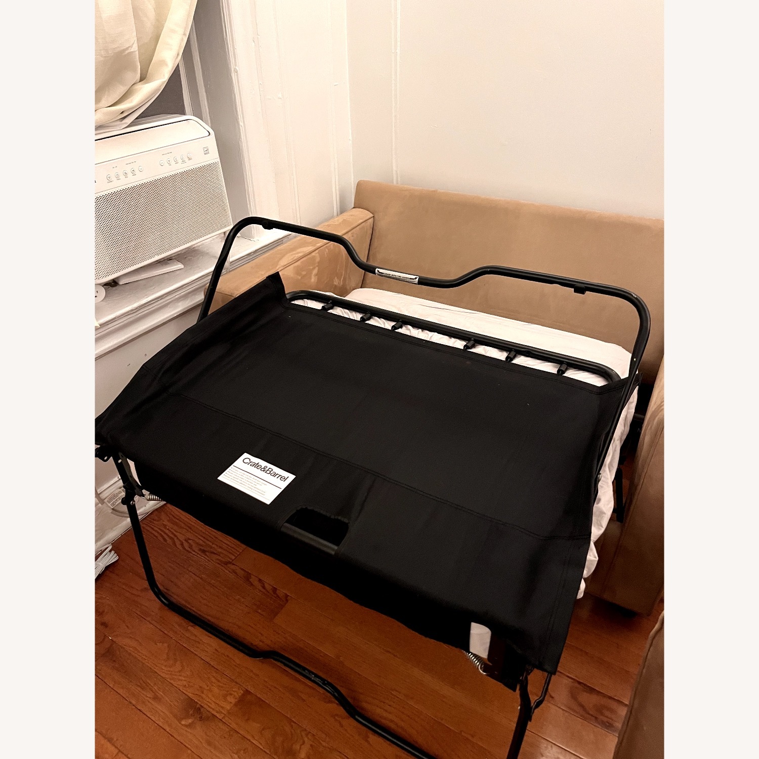 Crate & Barrel Troy Light Brown Sleeper Sofa - image-3