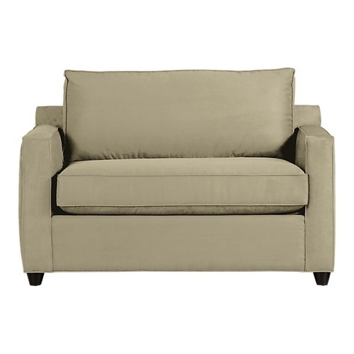Used Crate & Barrel Troy Light Brown Sleeper Sofa for sale on AptDeco