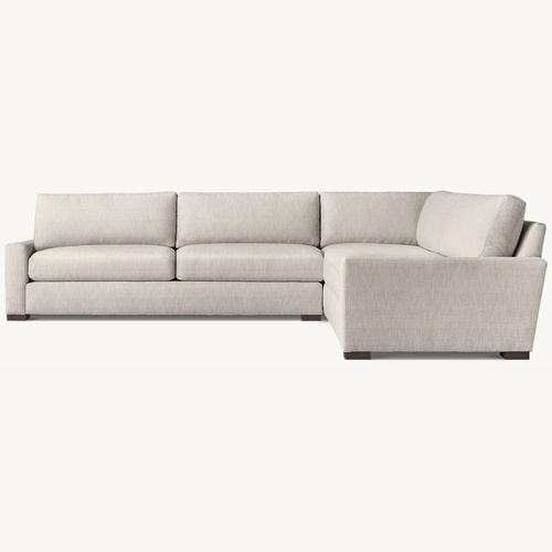 Used Restoration Hardware Maxwell Natural 2 Piece Sectional for sale on AptDeco