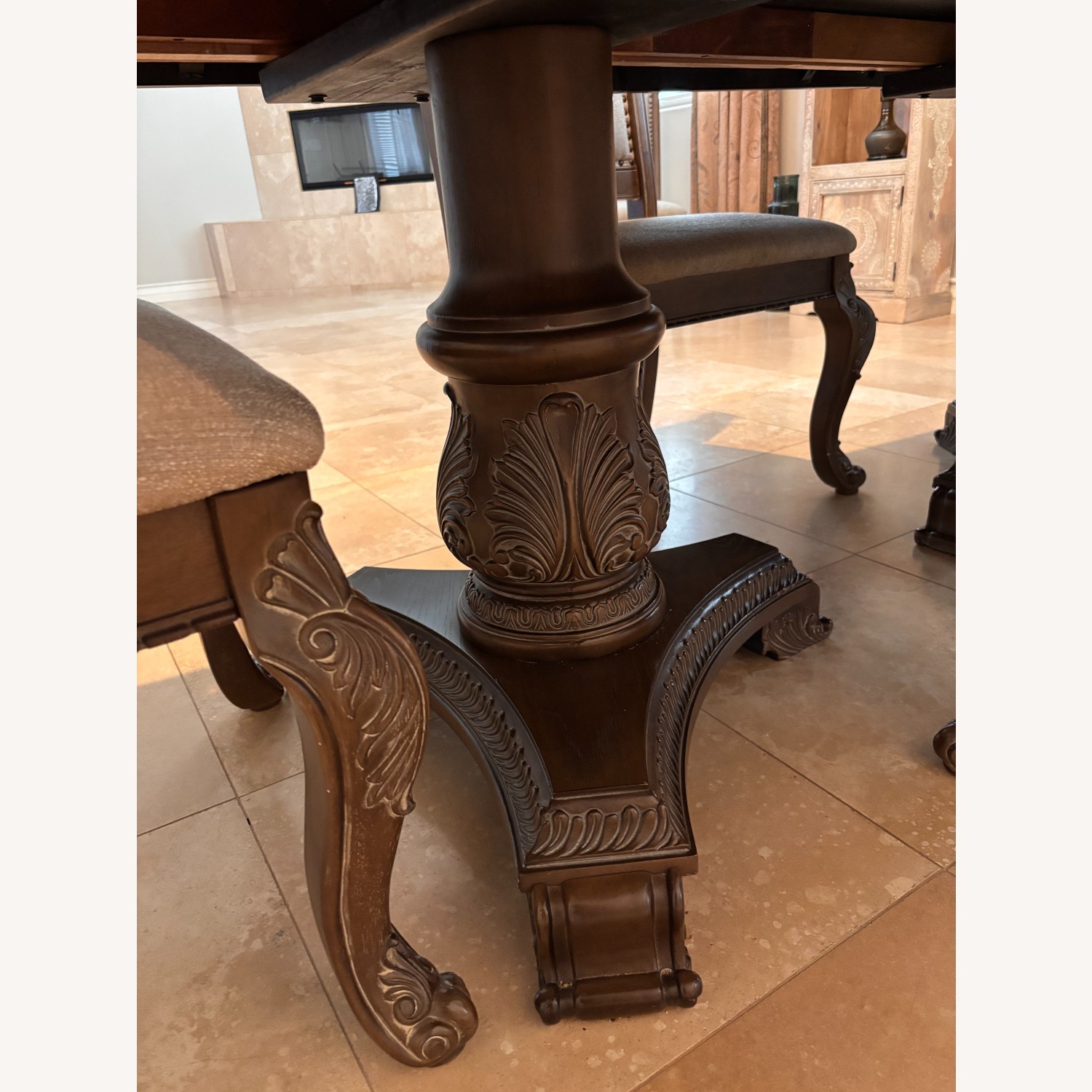 Luxury Solid Wood Dining Table + 8 Chairs - image-6