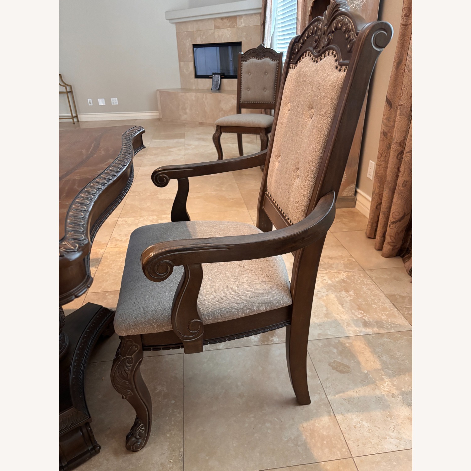 Luxury Solid Wood Dining Table + 8 Chairs - image-4