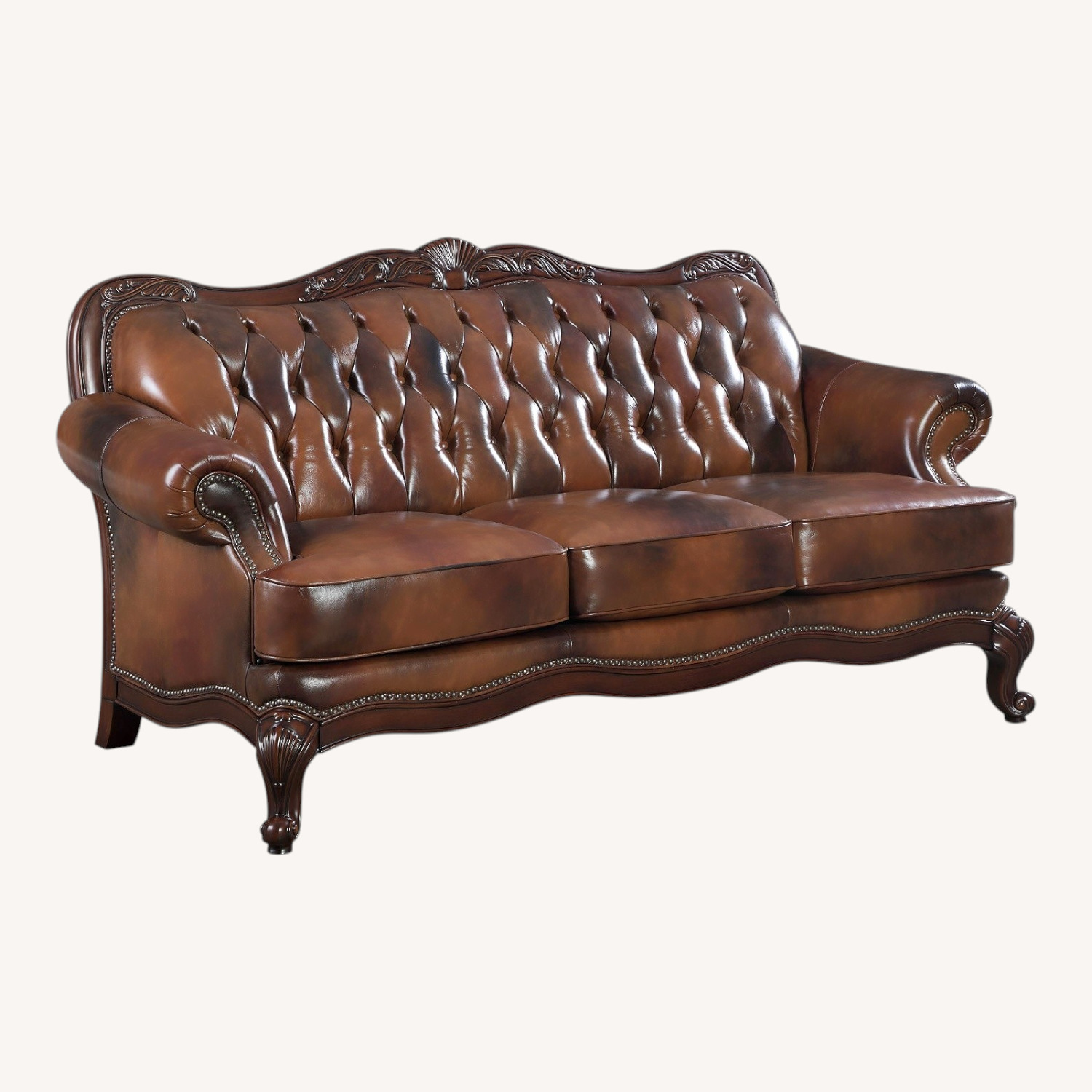 Coaster Fine Furniture Dark Brown 3+ Seater Sofa - image-0
