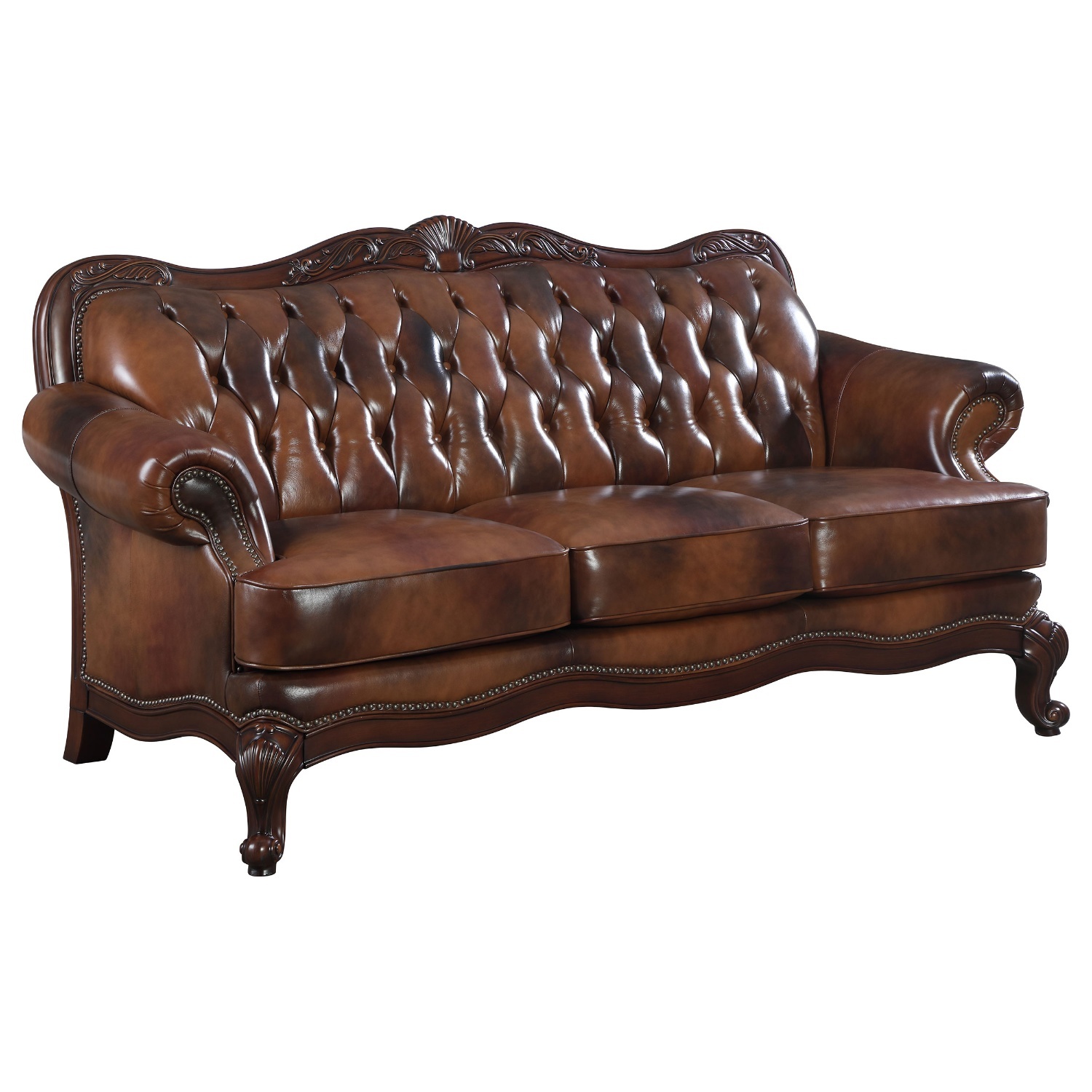 Coaster Fine Furniture Dark Brown 3+ Seater Sofa - image-4