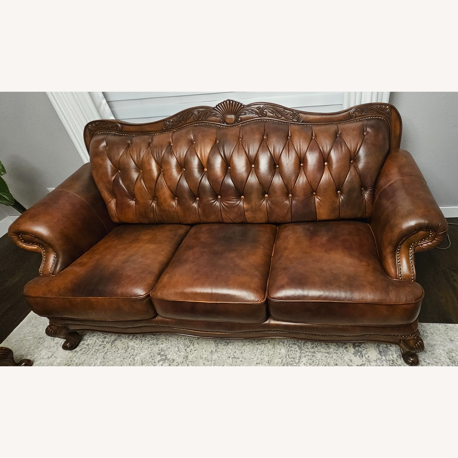Coaster Fine Furniture Dark Brown 3+ Seater Sofa - image-3