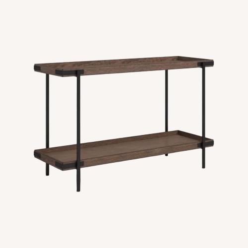 Used Wayfair Sand & Stable Dark Brown Media Storage for sale on AptDeco