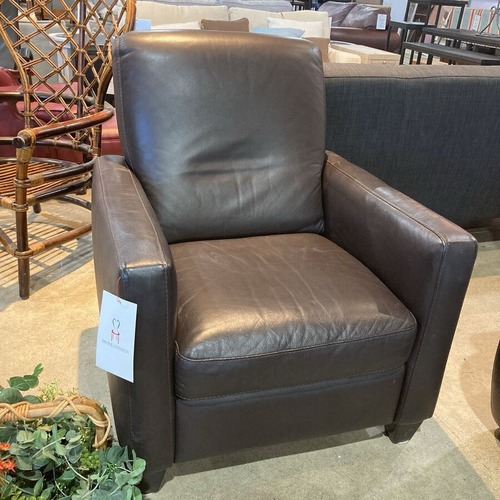 Used Leather Recliner Mocha for sale on AptDeco