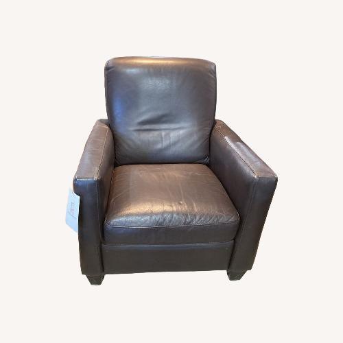 Used Leather Recliner Mocha for sale on AptDeco