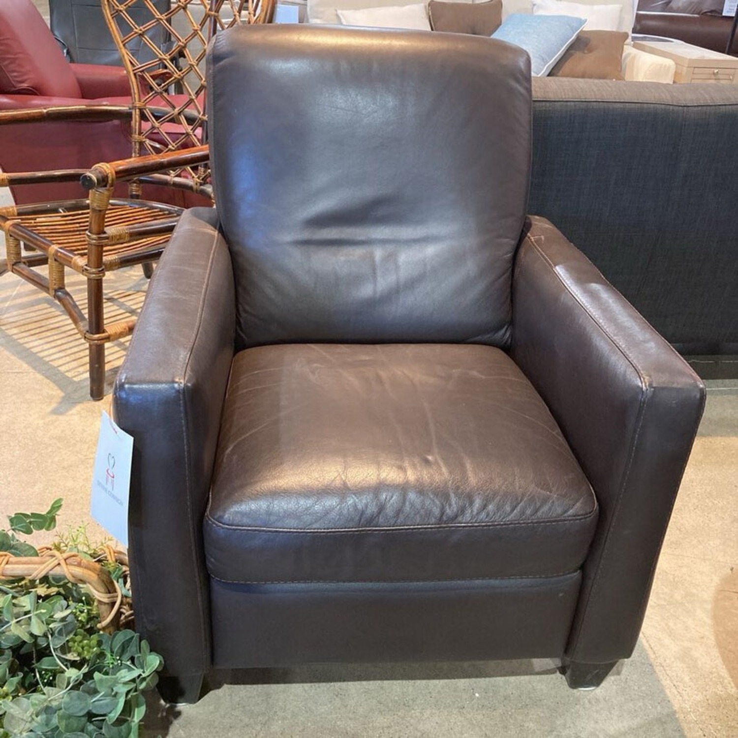 Leather Recliner Mocha - image-2