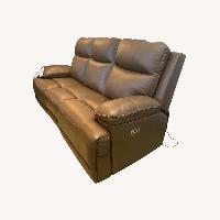 Leather VonRyan Tobacco Power Reclining Sofa