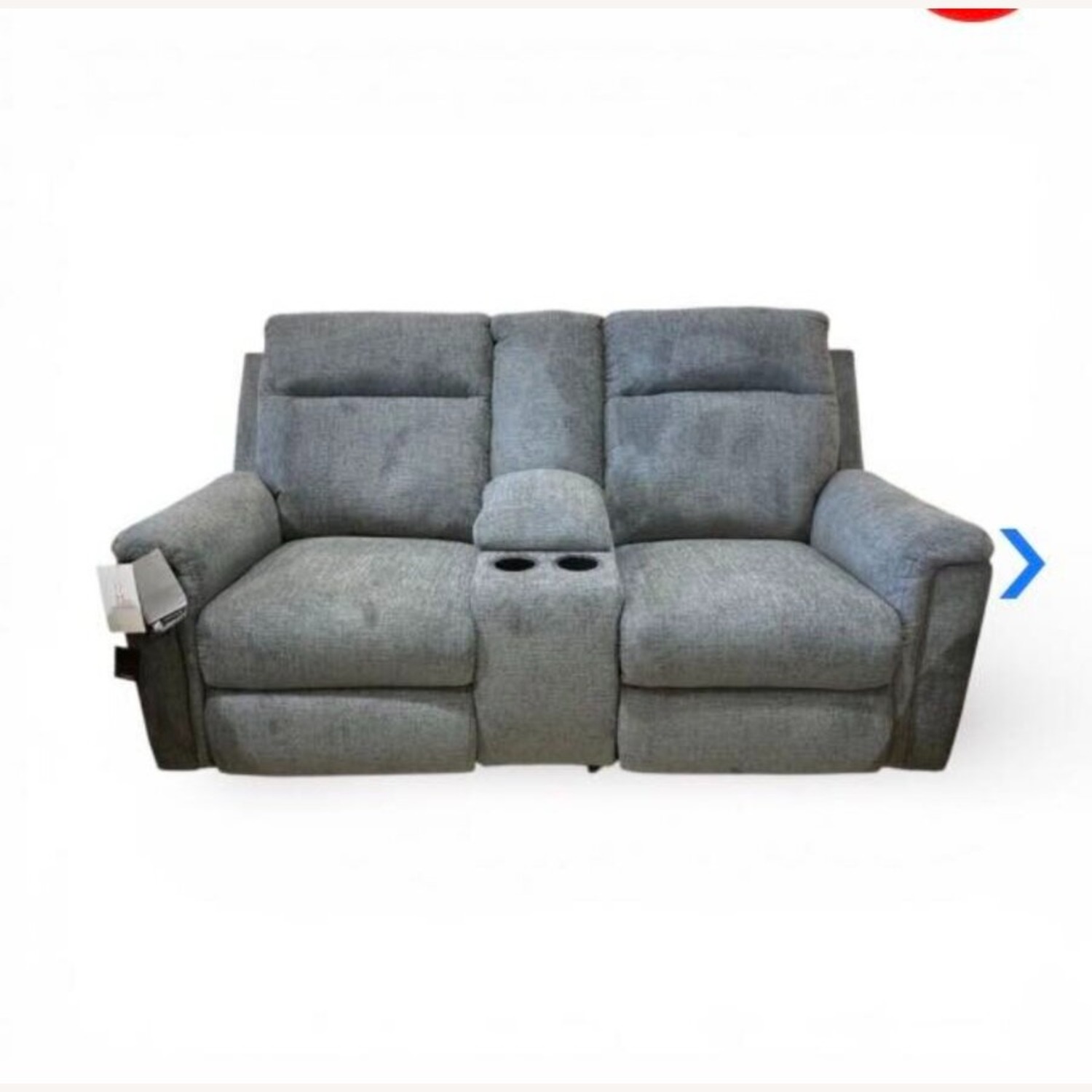 Barnsana Power Reclining Loveseat Gravel - image-0