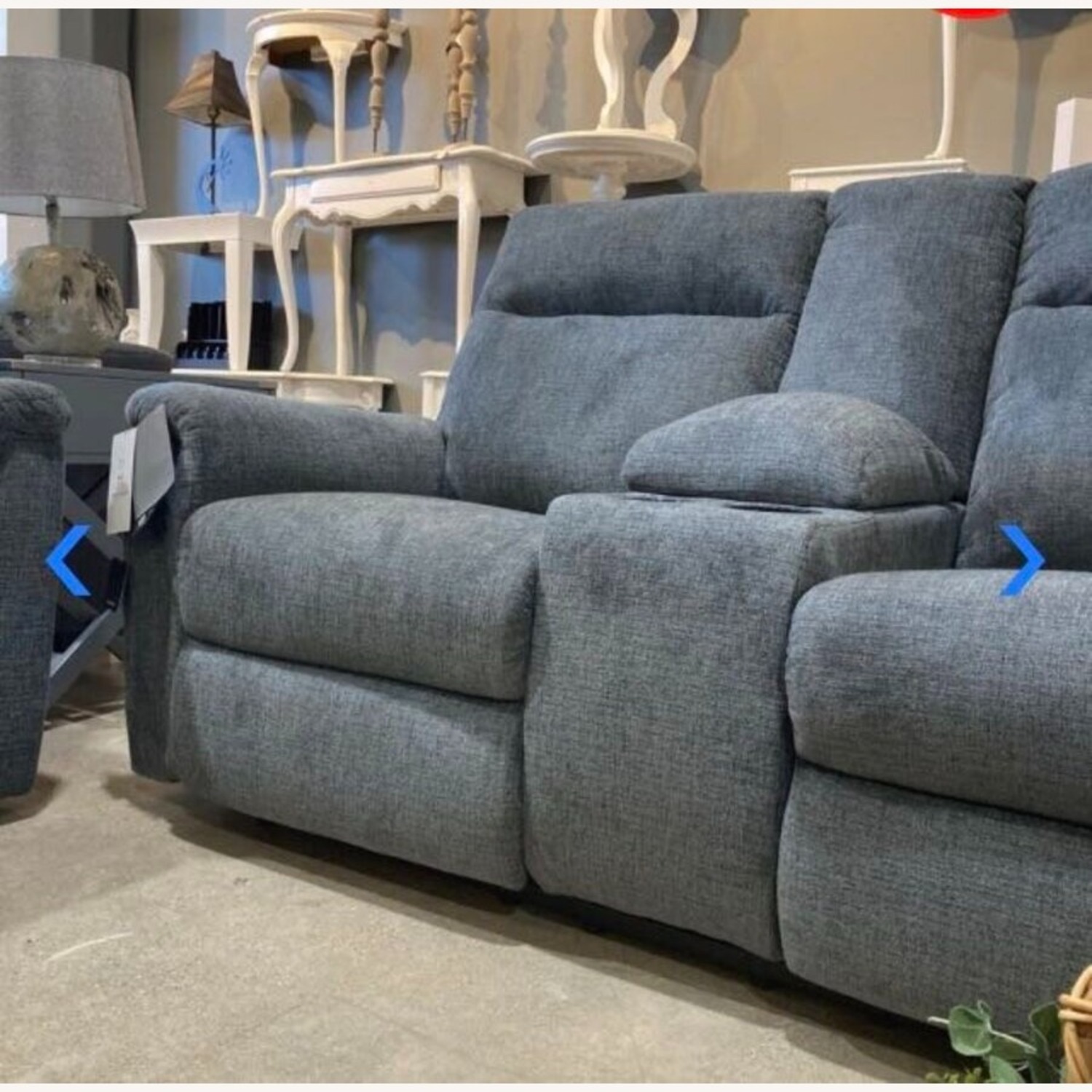 Barnsana Power Reclining Loveseat Gravel - image-2