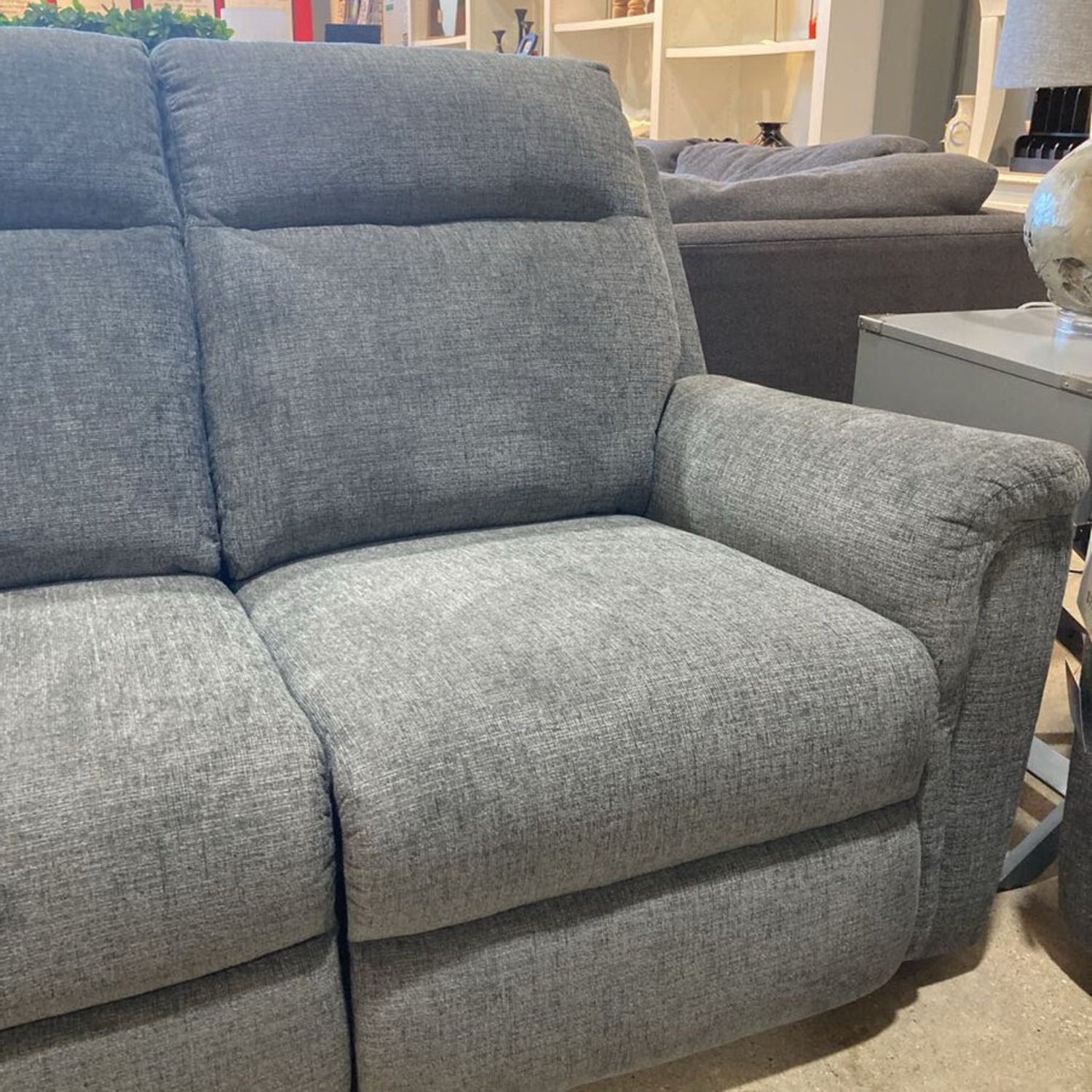 Barnsana Power Reclining Sofa Gravel - image-4