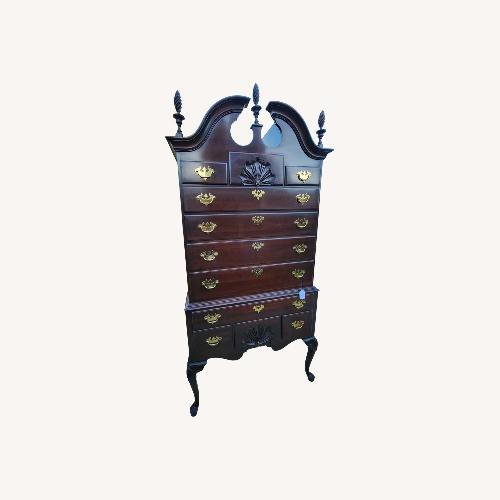 Used Ethan Allen 11 Drawer Highboy Cherry Wood Dresser for sale on AptDeco