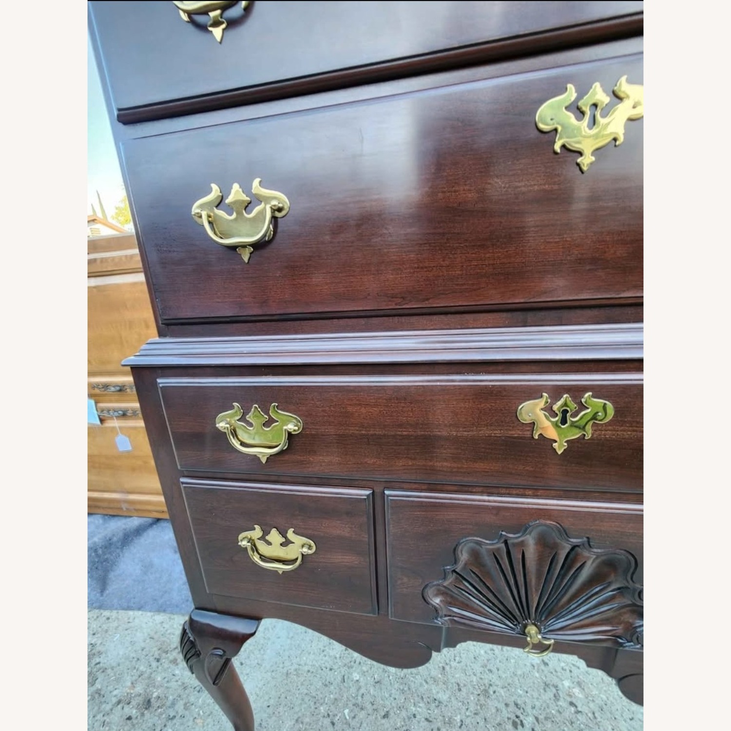 Ethan Allen 11 Drawer Highboy Cherry Wood Dresser - image-6