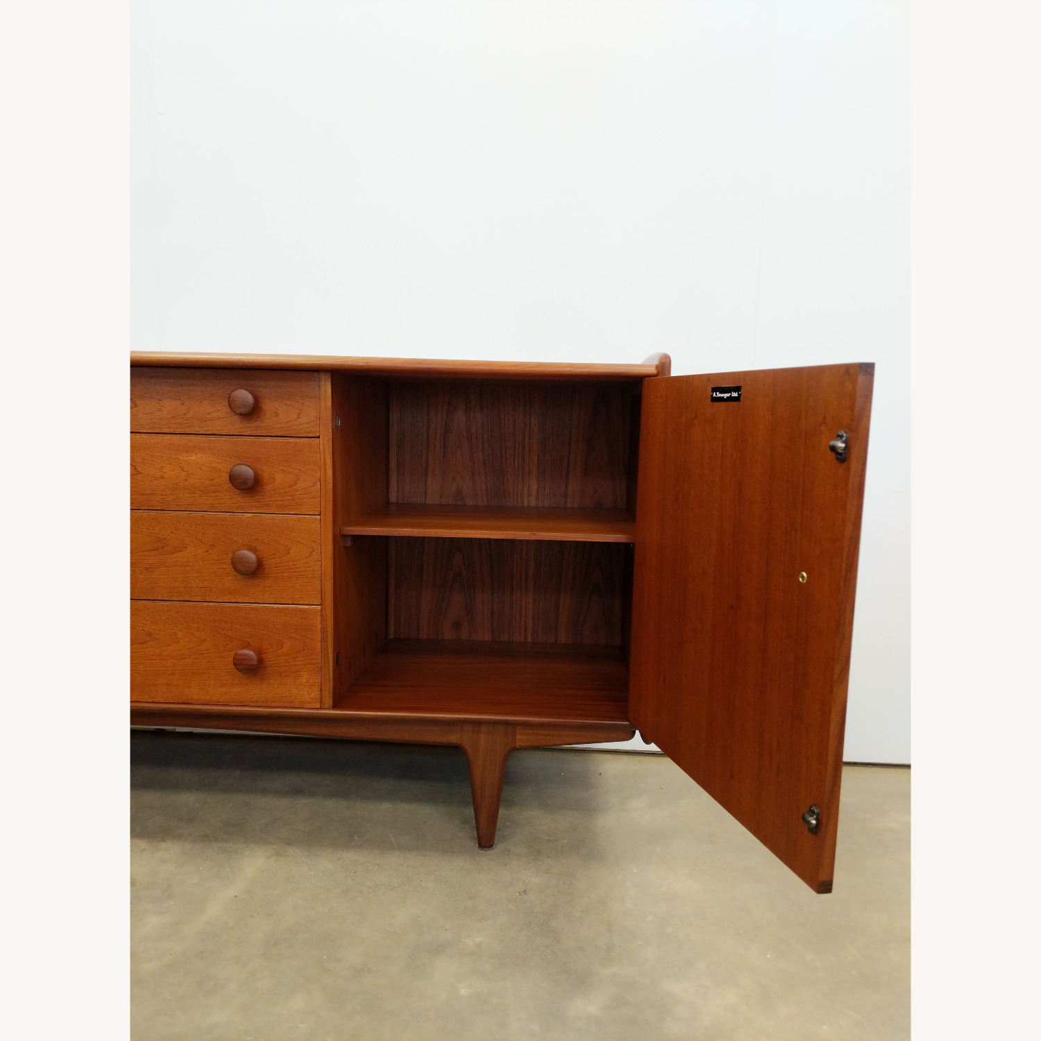 Vintage Mid Century Modern Teak Younger Credenza - image-3