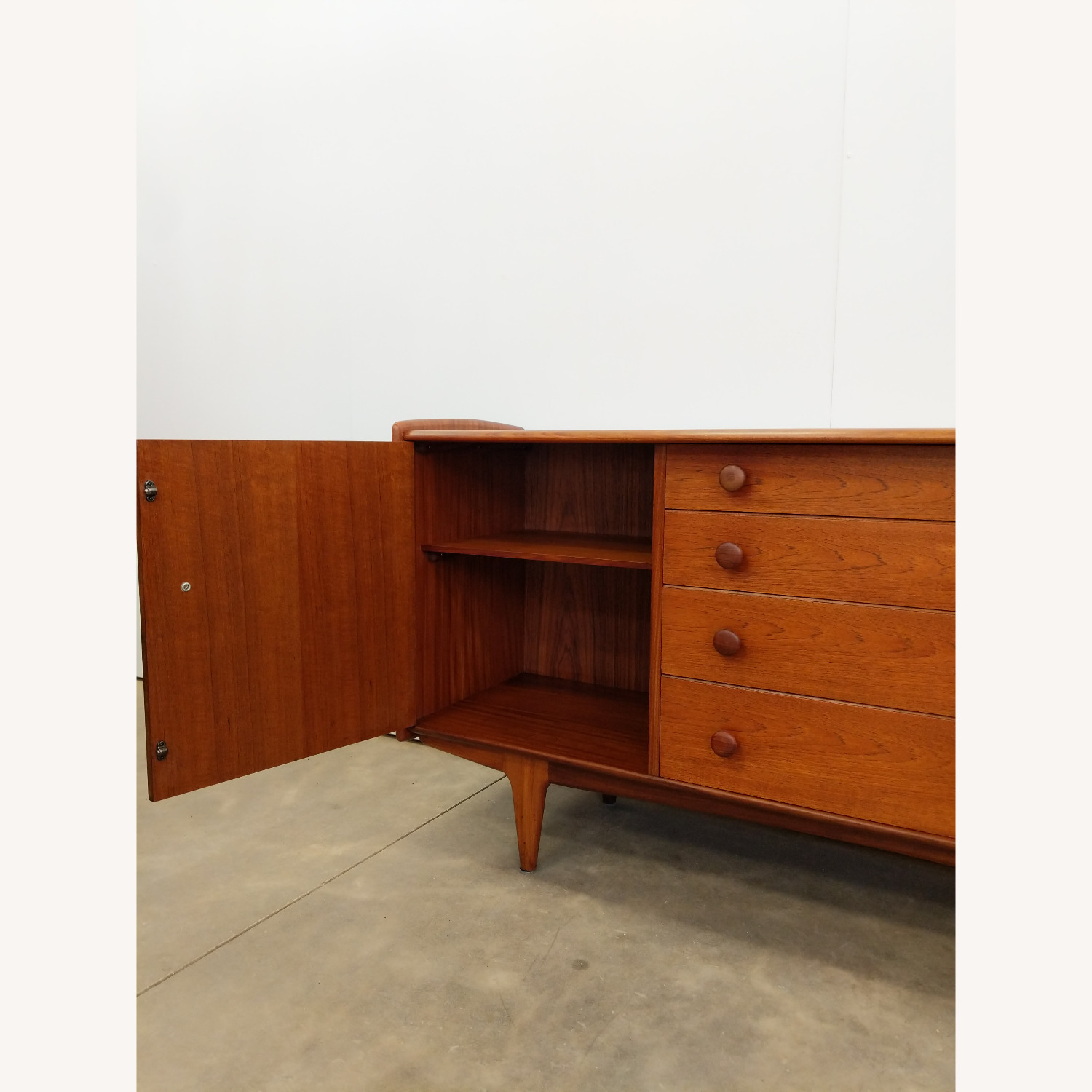 Vintage Mid Century Modern Teak Younger Credenza - image-4