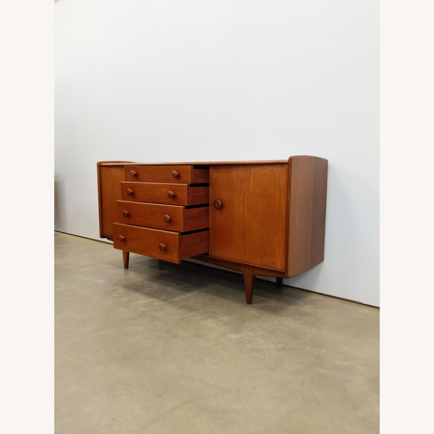Vintage Mid Century Modern Teak Younger Credenza - image-2