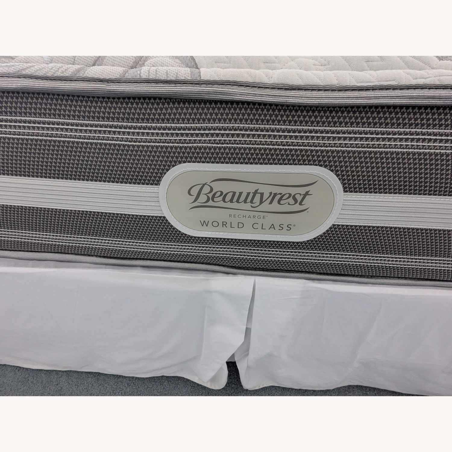 White Wood King Bed - image-3