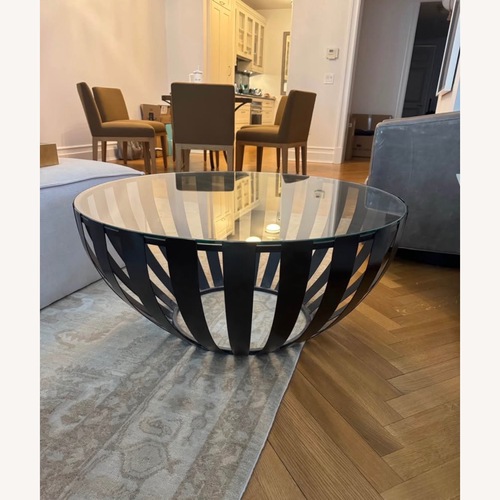 Used West Elm Glass Coffee Table for sale on AptDeco