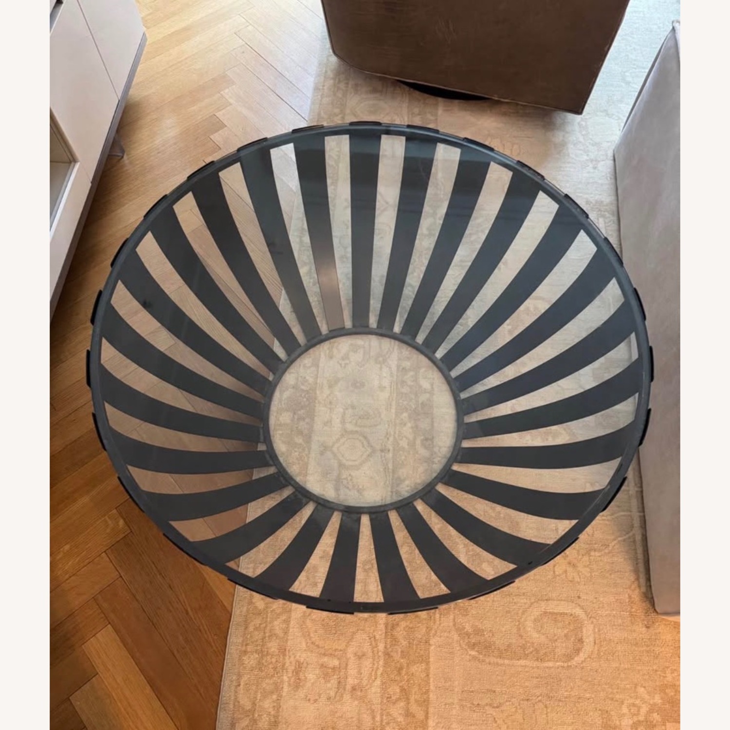 West Elm Glass Coffee Table - image-2