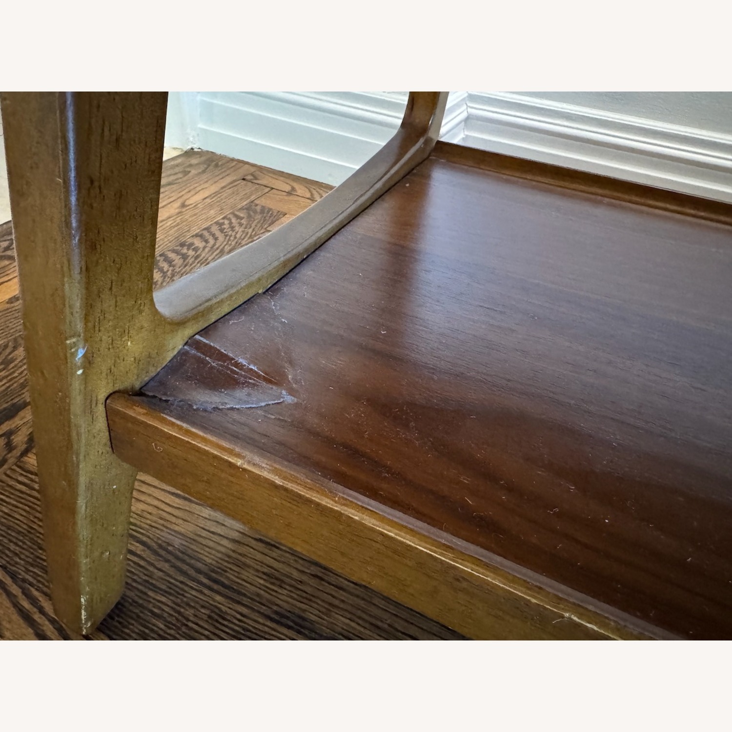 West Elm Reeve Marble & Wood Coffee Table - image-1