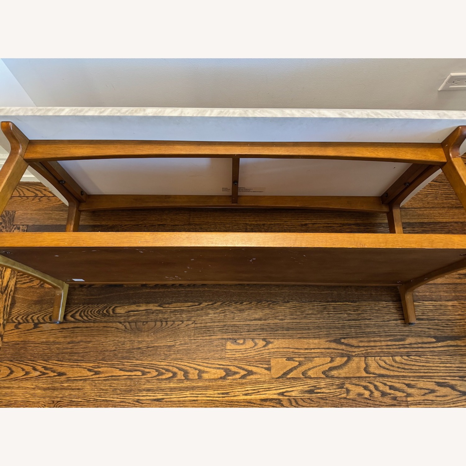 West Elm Reeve Marble & Wood Coffee Table - image-4