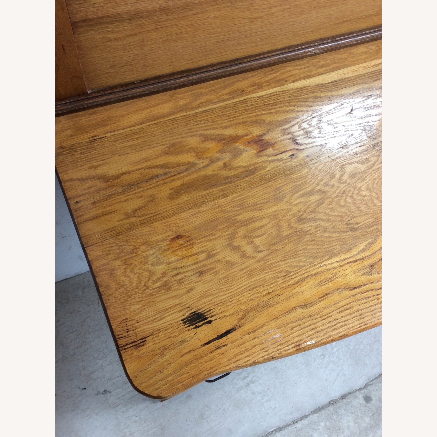 Antique 5 Drawer Dresser with Large Mirror - image-9