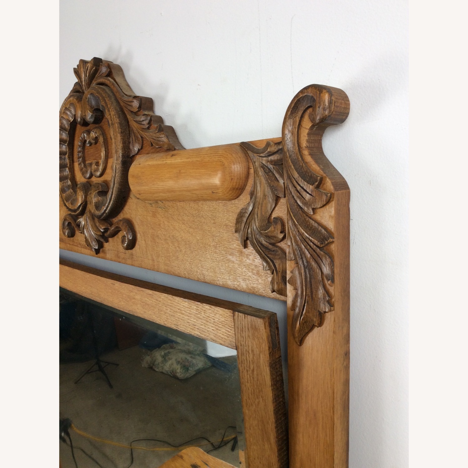 Antique 5 Drawer Dresser with Large Mirror - image-13