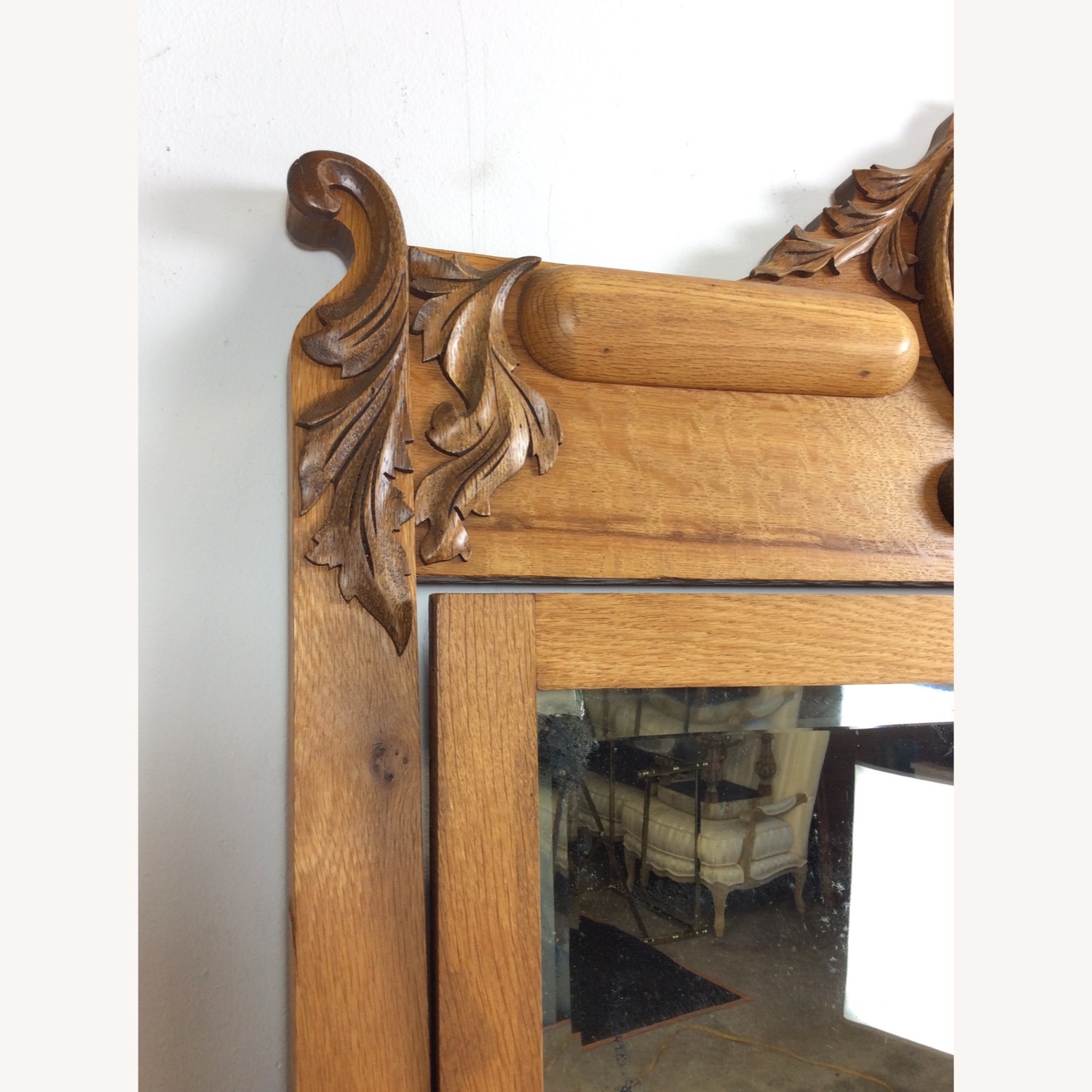 Antique 5 Drawer Dresser with Large Mirror - image-8